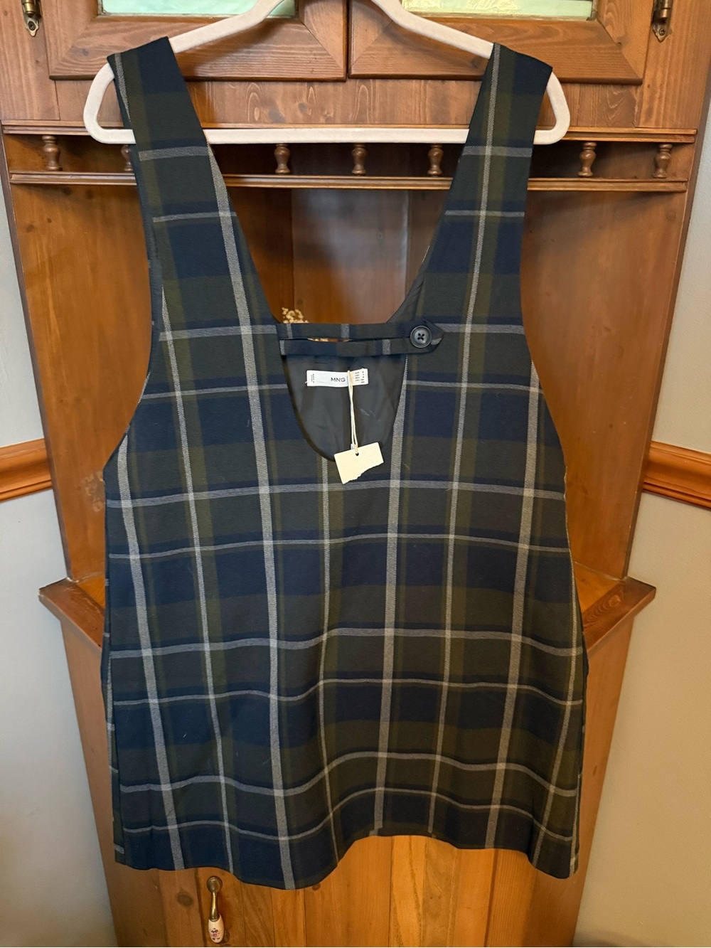 Mango checkered preppy  mini schoolgirl inspired dress 6